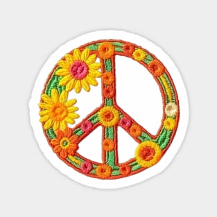 70s Peace sign patch Sticker